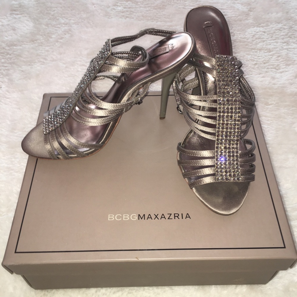 BCBG Strappy Open Toe Heels